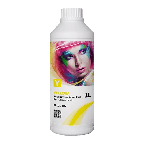 Flasche Smart Plus Sublimationstinte von GlopInk, Farbe Gelb