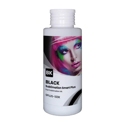 Flasche Smart Plus Sublimationstinte von GlopInk, Farbe Schwarz